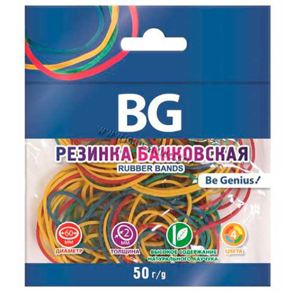 Резинка для денег  50гр. 60мм BG 6155 цв.