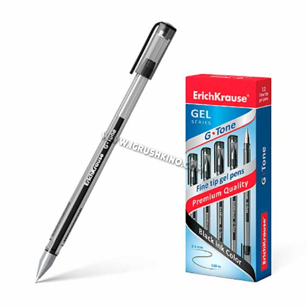 Ручка гелевая EK G-TONE 17810 черная,0.5мм