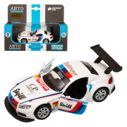 Машинка металл. 1:38  BMW Z4 GT3, белый, инерция, откр. двери, в/к 17,5*12,5*6,5 см