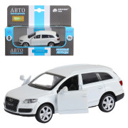 Машинка металл. 1:43 Audi Q7, белый, инерция, откр. двери, в/к 17,5*12,5*6,5 см